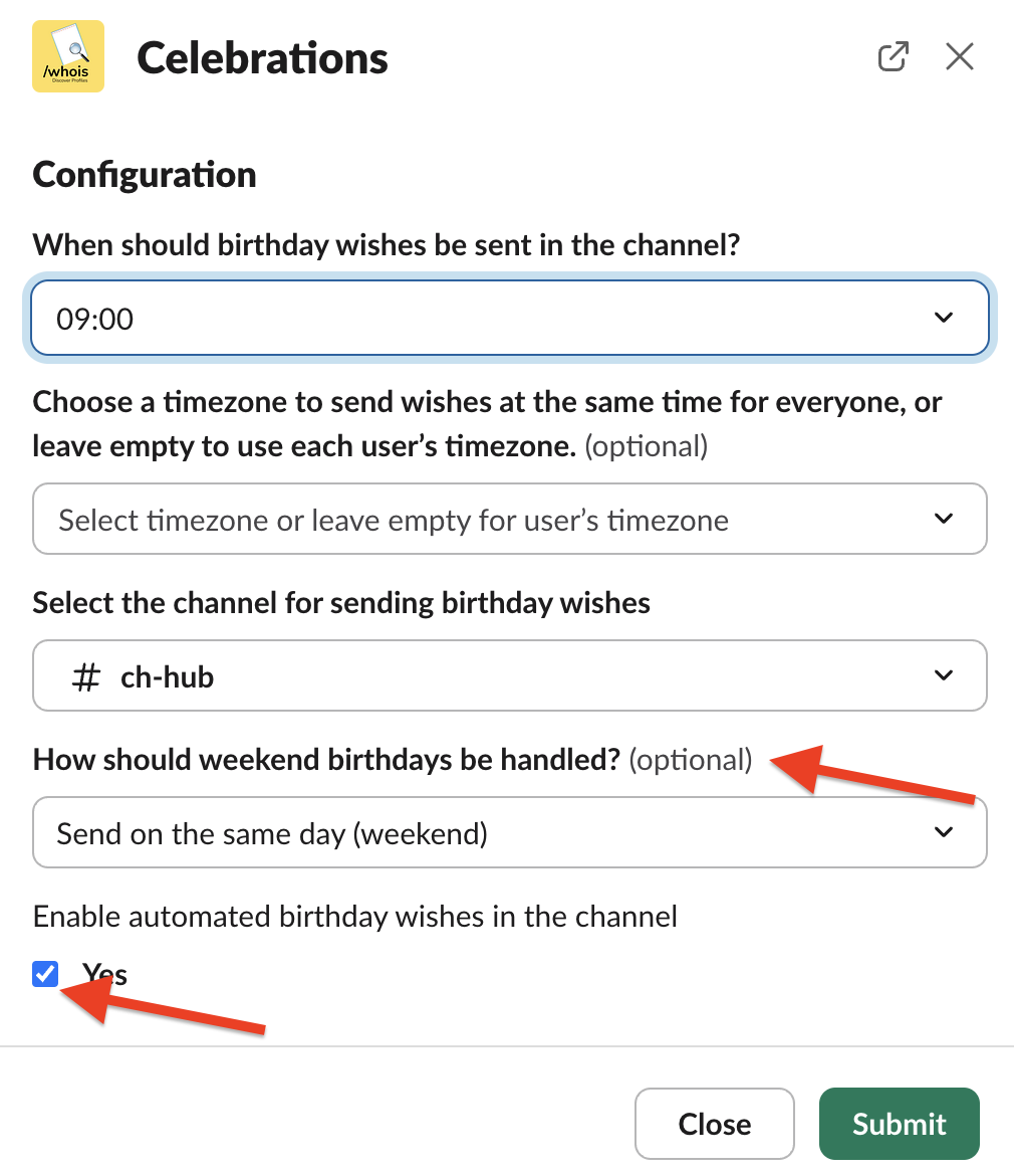 create/update profile